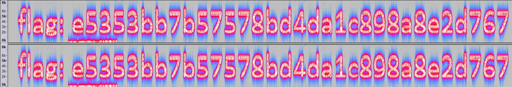 Frequency spectrum steganography